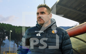 2020-02-09 - Il tecnico del Calcio Catania Cristiano Lucarelli - CAVESE VS CATANIA - ITALIAN SERIE C - SOCCER