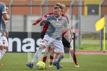 2020-02-23 - Umberto Eusepi (A) protegge palla su Mariano Bernardini (P) - PONTEDERA VS ALESSANDRIA - ITALIAN SERIE C - SOCCER