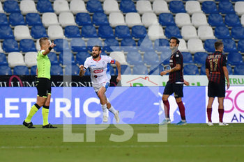 2020-07-17 - esultanza Daniele Buzzegoli (Novara) dopo gol 1-1 - REGGIANA VS NOVARA - ITALIAN SERIE C - SOCCER