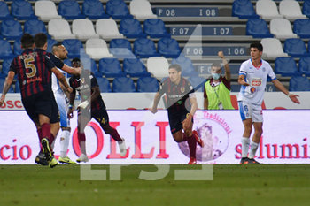2020-07-17 - esultanza Alessandro Spanò (Reggiana) dopo gol 2-1 - REGGIANA VS NOVARA - ITALIAN SERIE C - SOCCER