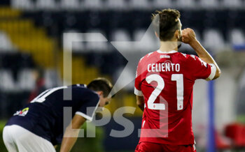 2020-10-07 - Daniele Celiento (21) SSC Bari esulta dopo aver messo a segno il goal del 2 3 - CAVESE VS BARI - ITALIAN SERIE C - SOCCER
