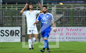 2020-11-22 - Antonio Musso (18) AS Bisceglie 1913 esulta dopo aver messo a segno il goal dell'1-1 - PAGANESE VS BISCEGLIE - ITALIAN SERIE C - SOCCER