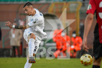2020-11-25 - Jacopo Manconi (Albinoleffe) realizza il quarto gol personale - LUCCHESE VS ALBINOLEFFE - ITALIAN SERIE C - SOCCER