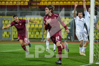 2021-01-23 - Gabriele Morelli (Livorno) celebrates after scoring the goal - LIVORNO VS ALBINOLEFFE - ITALIAN SERIE C - SOCCER
