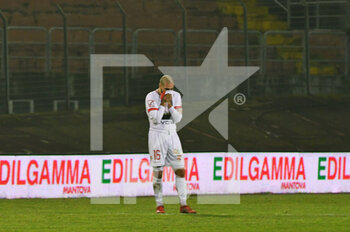 2021-02-04 - Matteo Gerbaudo del Mantova in lacrime a fine gara - MANTOVA VS PADOVA - ITALIAN SERIE C - SOCCER