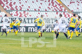 2021-02-07 - Il tiro di Cosimo Chiricò (Padova) che finisce in rete - PADOVA CALCIO VS FERMANA FC - ITALIAN SERIE C - SOCCER