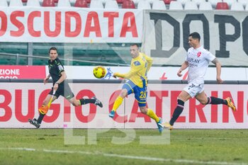 2021-02-07 - Il tiro al volo di Simone D'Anna (Fermana) - PADOVA CALCIO VS FERMANA FC - ITALIAN SERIE C - SOCCER
