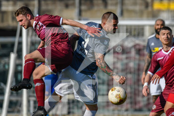 2021-03-04 - Fabio Castellano (Livorno) e Umberto Eusepi (Alessandria) - LIVORNO VS ALESSANDRIA - ITALIAN SERIE C - SOCCER