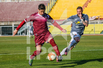 2021-03-04 - Cristian Sosa (Livorno) e Umberto Eusepi (Alessandria) - LIVORNO VS ALESSANDRIA - ITALIAN SERIE C - SOCCER