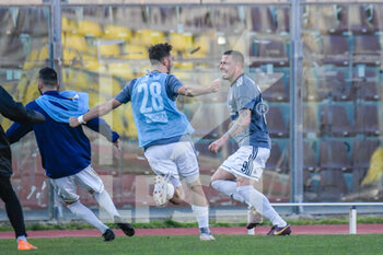 2021-03-04 - Esultanza dell'Alessandria dopo il gol di Umberto Eusepi (Alessandria) - LIVORNO VS ALESSANDRIA - ITALIAN SERIE C - SOCCER