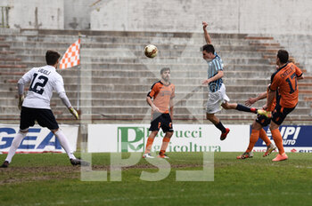 2021-03-27 - Patrizio Masini (Calcio Lecco 1912) gol di testa che decide il match - PISTOIESE VS LECCO - ITALIAN SERIE C - SOCCER