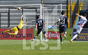 2021-04-01 - Il goal dello 0-1 di Nicolò Romero (9) Potenza SC 1919 - CAVESE VS POTENZA - ITALIAN SERIE C - SOCCER