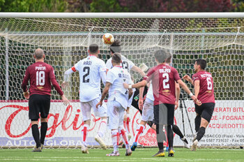 2021-04-28 - Rocco Costantino (Pro Vercelli) colpisce di testa e realizza il gol del pareggio - PONTEDERA VS PRO VERCELLI - ITALIAN SERIE C - SOCCER
