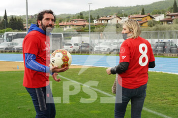 2021-05-02 - caserta fabio (allenatore perugia calcio) con la moglie - FERALPI SALò VS AC PERUGIA - ITALIAN SERIE C - SOCCER