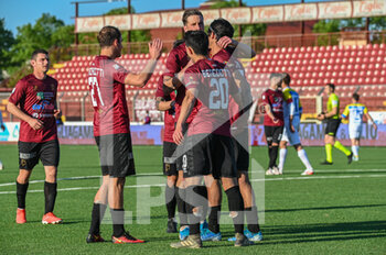2021-05-02 - Esultanza Pontedera dopo il gol su rigore di Elia Giani (Pontedera) - PONTEDERA VS PERGOLETTESE - ITALIAN SERIE C - SOCCER