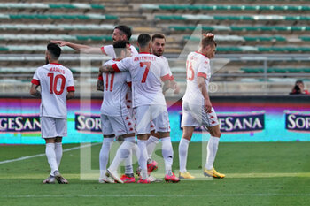 2021-05-19 - SSC Bari esulta dopo aver messo a segno il goal - BARI VS FOGGIA - ITALIAN SERIE C - SOCCER