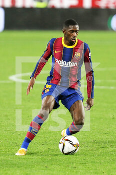 2021-02-10 - Ousmane Dembele of FC Barcelona during the Spanish Cup, Copa del Rey, semi final, 1st leg football match between FC Sevilla and FC Barcelona on February 10, 2021 at Sanchez Pizjuan stadium in Sevilla, Spain - Photo Laurent Lairys / DPPI - SEMI FINAL - FC SEVILLA AND FC BARCELONA - SPANISH CUP - SOCCER
