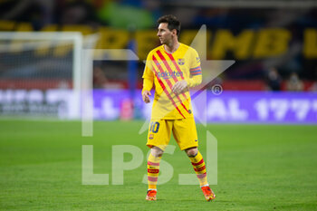 2021-04-17 - Lionel Messi of Barcelona during the Spanish Cup, Copa Del Rey, Final football match between Athletic Club and FC Barcelona on April 17, 2021 at Estadio de La Cartuja in Seville, Spain - Photo Joaquin Corchero / Spain DPPI / DPPI - FINAL - ATHLETIC CLUB VS FC BARCELONA - SPANISH CUP - SOCCER