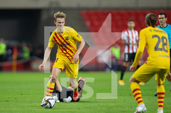 2021-04-17 - Frenkie de Jong of Barcelona during the Spanish Cup, Copa Del Rey, Final football match between Athletic Club and FC Barcelona on April 17, 2021 at Estadio de La Cartuja in Seville, Spain - Photo Joaquin Corchero / Spain DPPI / DPPI - FINAL - ATHLETIC CLUB VS FC BARCELONA - SPANISH CUP - SOCCER