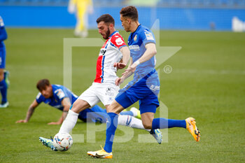 2021-01-31 - Jose Luis "Joselu" Sanmartin of Alaves in action during the Spanish championship La Liga football match between Getafe CF and Deportivo Alaves on january 31, 2021 at Coliseum Alfonso Perez in Getafe near Madrid, Spain - Photo Oscar J Barroso / Spain DPPI / DPPI - GETAFE CF AND DEPORTIVO ALAVES - SPANISH LA LIGA - SOCCER