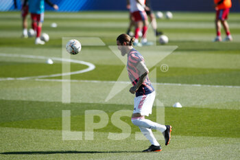2021-03-13 - Sergio Ramos of Real Madrid warms up during the Spanish championship La Liga football match between Real Madrid and Elche on March 13, 2021 at Alfredo di Stefano stadium in Valdebebas, Madrid, Spain - Photo Oscar J Barroso / Spain DPPI / DPPI - REAL MADRID AND ELCHE - SPANISH LA LIGA - SOCCER