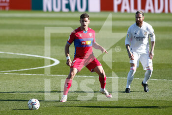 2021-03-13 - Lucas Boye of Elche in action during the Spanish championship La Liga football match between Real Madrid and Elche on March 13, 2021 at Alfredo di Stefano stadium in Valdebebas, Madrid, Spain - Photo Oscar J Barroso / Spain DPPI / DPPI - REAL MADRID AND ELCHE - SPANISH LA LIGA - SOCCER