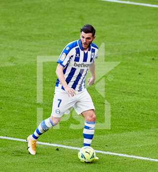2021-04-10 - Lucas Perez of Deportivo Alaves during the Spanish championship La Liga football match between Athletic Club and Deportivo Alaves on April 10, 2021 at San Mames stadium in Bilbao, Spain - Photo Inigo Larreina / Spain DPPI / DPPI - ATHLETIC CLUB AND DEPORTIVO ALAVES - SPANISH LA LIGA - SOCCER