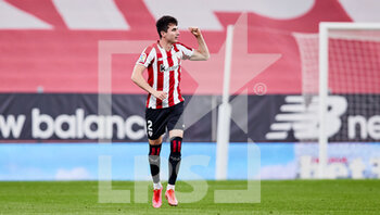 2021-05-08 - Jon Morcillo of Athletic Club celebrates his goal during the Spanish championship La Liga football match between Athletic Club and CA Osasuna on May 8, 2021 at San Mames stadium in Bilbao, Spain - Photo Inigo Larreina / Spain DPPI / DPPI - ATHLETIC CLUB VS CA OSASUNA - SPANISH LA LIGA - SOCCER