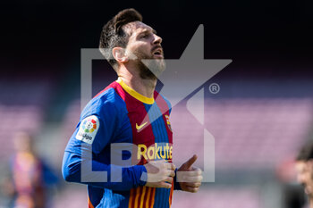 2021-05-08 - Lionel Messi of FC Barcelona during the Spanish championship La Liga football match between FC Barcelona and Atletico de Madrid on May 8, 2021 at Camp Nou Stadium in Barcelona, Spain - Photo Marc Gonzalez Aloma / Spain DPPI / DPPI - FC BARCELONA VS ATLETICO DE MADRID - SPANISH LA LIGA - SOCCER