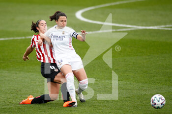 2020-11-15 - Ivana Andres of Real Madrid and Yulema Corres of Athletic Club in action during the Women's Spanish championship, Primera Iberdrola football match between Real Madrid and Athletic Club de Bilbao on November 15, 2020 at Ciudad Deportiva Real Madrid in Valdebebas near Madrid, Spain - Photo Oscar J Barroso / Spain DPPI / DPPI - REAL MADRID VS ATHLETIC CLUB - SPANISH PRIMERA DIVISION WOMEN - SOCCER