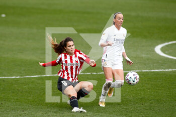 2020-11-15 - Naroa Uriarte of Athletic Club and Kosovare Asllani of Real Madrid in action during the Women's Spanish championship, Primera Iberdrola football match between Real Madrid and Athletic Club de Bilbao on November 15, 2020 at Ciudad Deportiva Real Madrid in Valdebebas near Madrid, Spain - Photo Oscar J Barroso / Spain DPPI / DPPI - REAL MADRID VS ATHLETIC CLUB - SPANISH PRIMERA DIVISION WOMEN - SOCCER