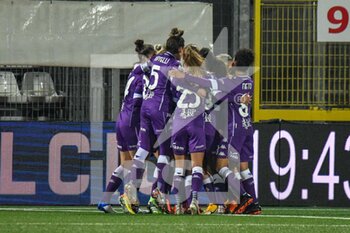 2021-01-06 - Esultanza Fiorentina per il gol del vantaggio di Louise Quinn (Fiorentina) - SEMIFINALE - FIORENTINA FEMMINILE VS MILAN - WOMEN SUPERCOPPA - SOCCER