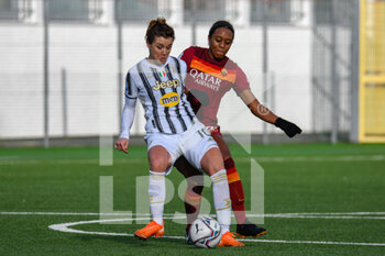 2021-01-06 - Cristiana Girelli (Juventus) contrastata da Allyson Swaby (Roma) - SEMIFINALE - JUVENTUS VS ROMA - WOMEN SUPERCOPPA - SOCCER