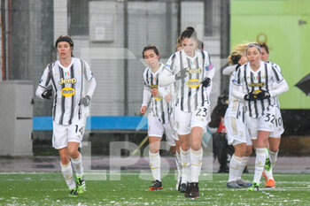 2021-01-06 - Esultanza della Juventus al gol del vantaggio di Cristiana Girelli - SEMIFINALE - JUVENTUS VS ROMA - WOMEN SUPERCOPPA - SOCCER
