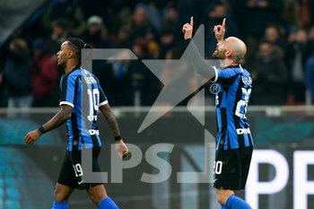 2020-01-14 - Borja Valero (FC Internazionale) esultanza gol - OTTAVI DI FINALE - INTER VS CAGLIARI - ITALIAN CUP - SOCCER