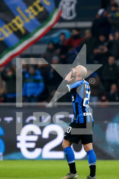 2020-01-14 - Borja Valero (FC Internazionale) esultanza gol - OTTAVI DI FINALE - INTER VS CAGLIARI - ITALIAN CUP - SOCCER