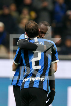 2020-01-14 - Romelu Lukaku (FC Internazionale) esultanza gol - OTTAVI DI FINALE - INTER VS CAGLIARI - ITALIAN CUP - SOCCER