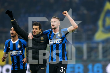 2020-01-14 - Milan Skriniar (FC Internazionale) e Antonio Candreva (FC Internazionale) - OTTAVI DI FINALE - INTER VS CAGLIARI - ITALIAN CUP - SOCCER