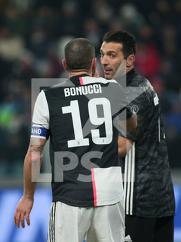 2020-01-22 - Leonardo Bonucci e Gianluigi Buffon (Juventus) - JUVENTUS VS ROMA - ITALIAN CUP - SOCCER