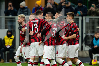 2020-01-28 - Giacomo Bonaventura (Milan) esultanza gol - MILAN VS TORINO - ITALIAN CUP - SOCCER