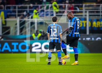 2020-02-12 - Romelu Lukaku of FC Internazionale and Stefano Sensi of FC Internazionale - SEMIFINALI - INTER VS NAPOLI - ITALIAN CUP - SOCCER