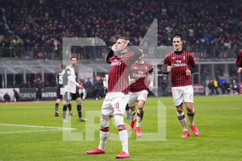2020-02-13 - Ante Rebic (Milan) festeggia il goal - MILAN VS JUVENTUS - ITALIAN CUP - SOCCER