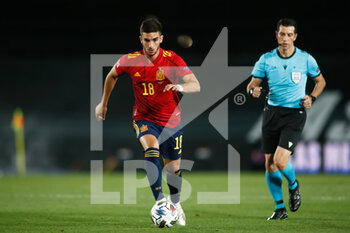 2020-10-10 - Ferran Torres of Spain in action during the UEFA Nations League football match between Spain and Switzerland on october 10, 2020 at Alfredo Di Stefano stadium in Valdebebas, Madrid, Spain - Photo Oscar J Barroso / Spain DPPI / DPPI - SPAIN VS SWITZERLAND - UEFA NATIONS LEAGUE - SOCCER