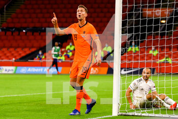 2020-11-15 - Luuk de Jong of the Netherlands during the UEFA Nations League football match between Netherlands and Bosnia and Herzegovina on november 15, 2020 at Johan Cruijff Arena in Amsterdam, Netherlands - Photo Marcel ter Bals / Orange Pictures / DPPI - NETHERLANDS VS BOSNIA AND HERZEGOVINA - UEFA NATIONS LEAGUE - SOCCER