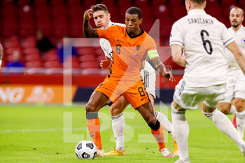 2020-11-15 - Georginio Wijnaldum of the Netherlands during the UEFA Nations League football match between Netherlands and Bosnia and Herzegovina on november 15, 2020 at Johan Cruijff Arena in Amsterdam, Netherlands - Photo Marcel ter Bals / Orange Pictures / DPPI - NETHERLANDS VS BOSNIA AND HERZEGOVINA - UEFA NATIONS LEAGUE - SOCCER