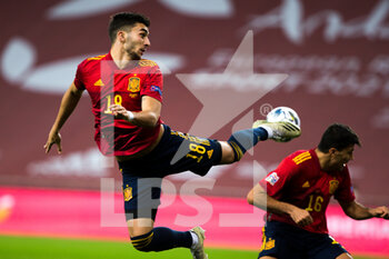 2020-11-17 - Ferran Torres of Spain during the UEFA Nations league football match between Spain and Germany on November 17, 2020 at the la Cartuja Stadium in Sevilla, Spain - Photo Joaquin Corchero / Spain DPPI / DPPI - SPAIN VS GERMANY - UEFA NATIONS LEAGUE - SOCCER