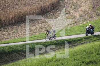 09/10/2020 - Florian Lipowitz - Tirol Ktm Cycling Team and Raul Colombo - Work Service Dynatek Vega leading the second stage of Giro del Friuli Venezia Giulia - UNDER 23 ELITE - TAPPA IN LINEA – ROAD RACE VARIANO – SAN MARCO DI MERETO DI TOMBA - STRADA - CICLISMO