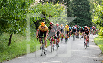 09/10/2020 - Group climbing the Arcano's Castle ascent leaded by Uno XPro Cycling Team - UNDER 23 ELITE - TAPPA IN LINEA – ROAD RACE VARIANO – SAN MARCO DI MERETO DI TOMBA - STRADA - CICLISMO