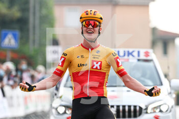 2020-10-10 - Andreas Leknessund - Uno XPro Cycling Team exulting in Buja for the leadership - UNDER 23 ELITE - TAPPA IN LINEA - ROAD RACE SAN VITO AL TAGLIAMENTO – BUJA - STREET - CYCLING