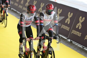 04/04/2021 - Sven Erik Bystrom and Alexander Kristoff of UAE Team Emirates during the UCI Ronde van Vlaanderen - Tour des Flandres 2021, cycling race, Antwerp - Oudenaarde on April, 4, 2021 in Oudenaarde, Belgium - Photo Laurent Lairys / DPPI - TOUR DES FLANDRES 2021 - ANTWERP - OUDENAARDE - STRADA - CICLISMO